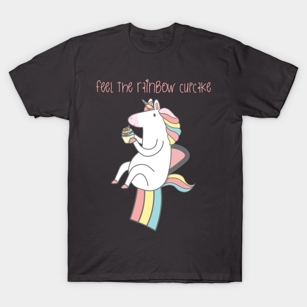 Rainbow unicorn T-Shirt by SeriousMustache